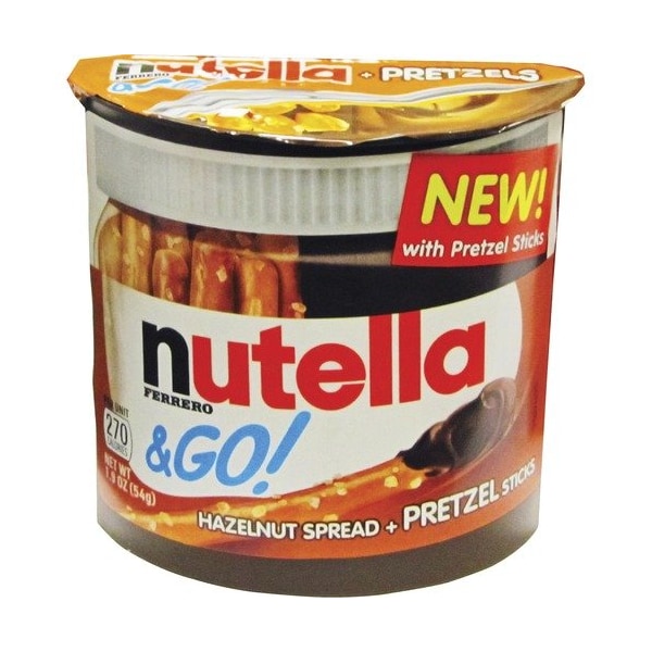 Ferrero Rocher Hazelnut Spread Snack, w/ Pretzel Sticks, 1.8 oz, 1 MI, 12PK FER80401 - main